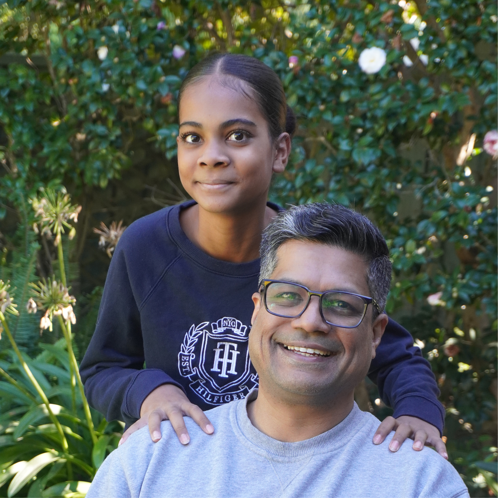 Syed with Youngest Daughter