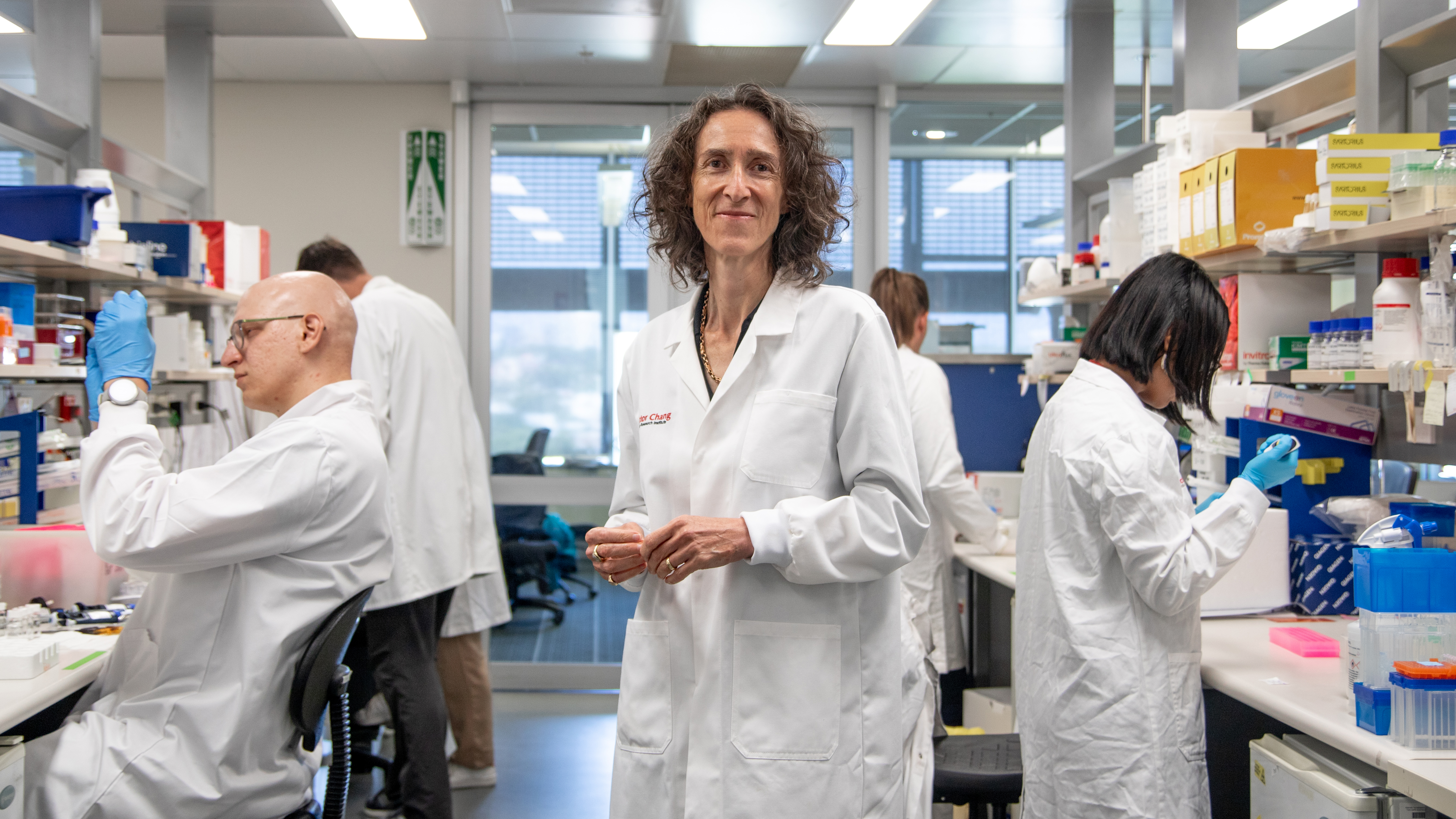 Professor Sally Dunwoodie AO in her laboratory